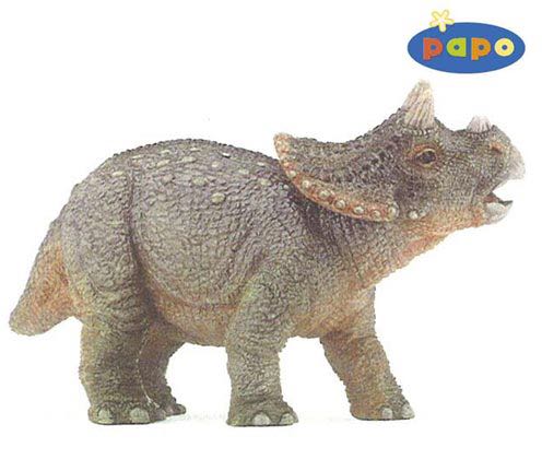 Papo Young Triceratops - Papo (Dinosaurs) action figure collectible [Barcode 3465000550363] - Main Image 2