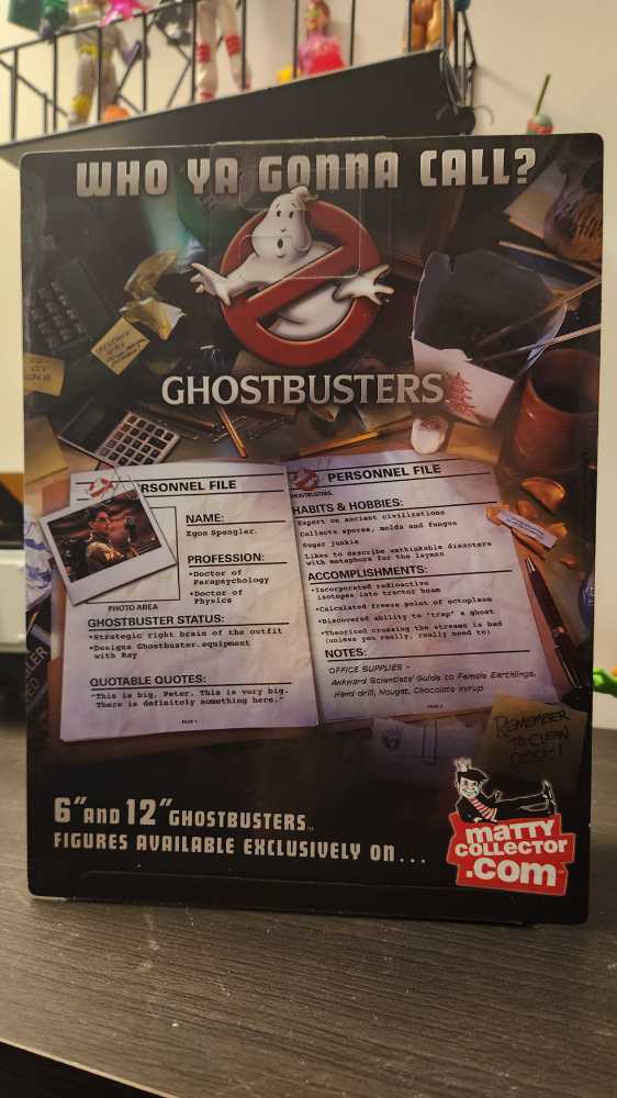 Ghostbusters Matty Collector - Egon Spengler - Mattel (Matty Collector Ghostbusters) action figure collectible [Barcode 027084836141] - Main Image 2