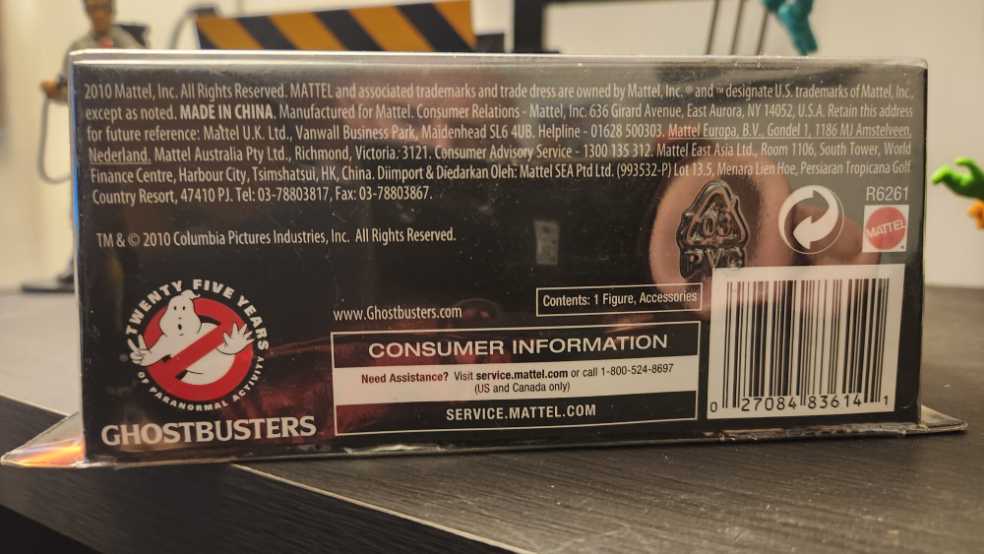 Ghostbusters Matty Collector - Egon Spengler - Mattel (Matty Collector Ghostbusters) action figure collectible [Barcode 027084836141] - Main Image 3