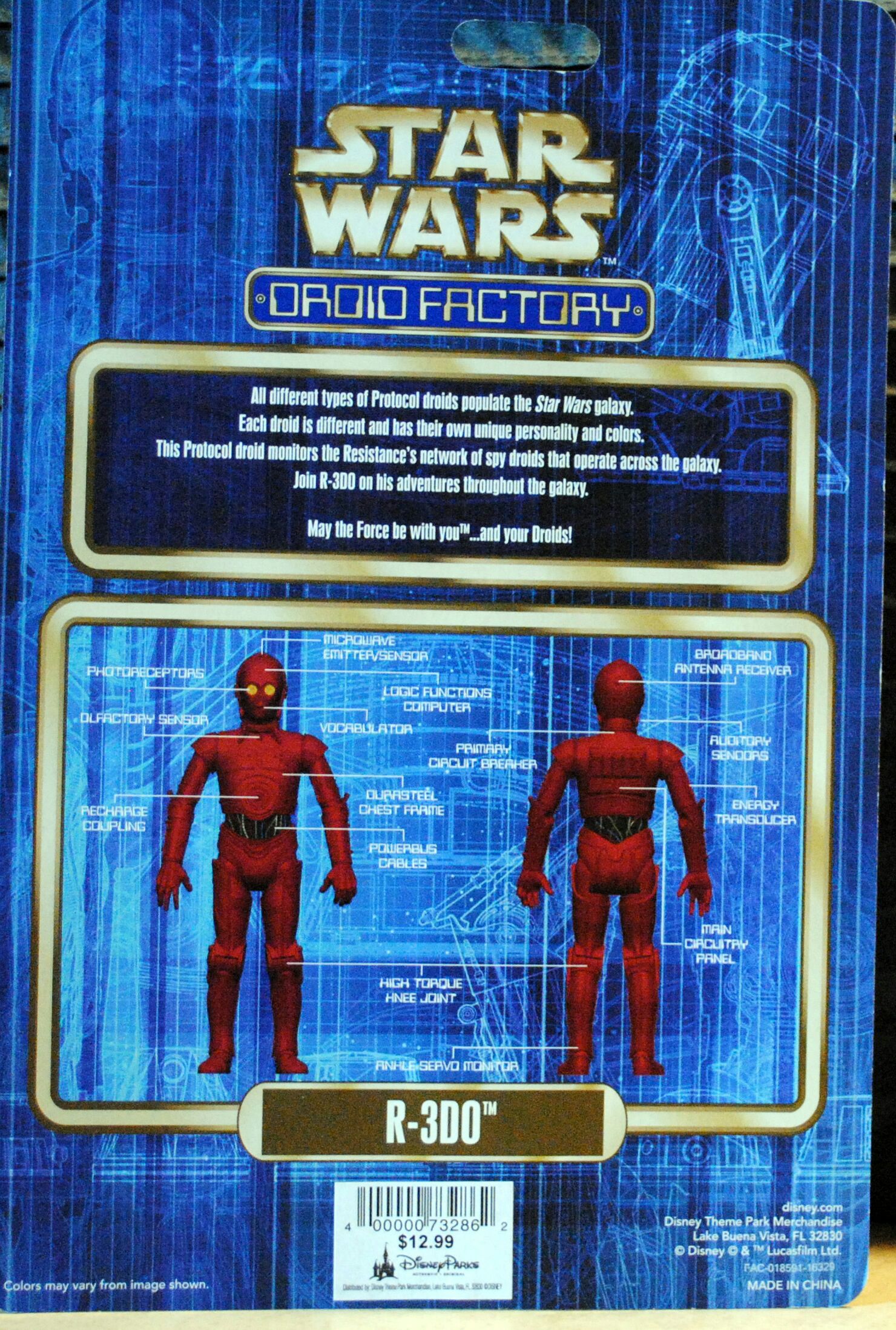 R-3D0 - Disney (The Disney Collection - Droid Factory) action figure collectible [Barcode 400000732862] - Main Image 2