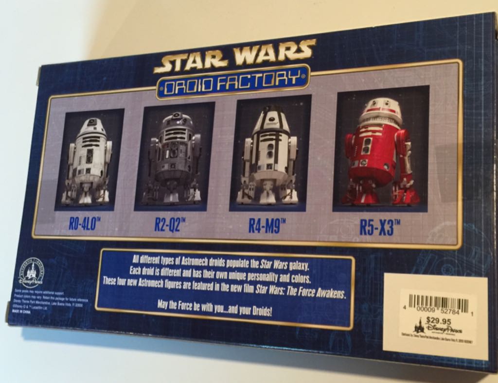RO-4LO, R2-Q2, R4-M9, R5-X3 - Disney Theme Park Merchandise (Star Wars: The Force Awakens) action figure collectible [Barcode 400009527841] - Main Image 2