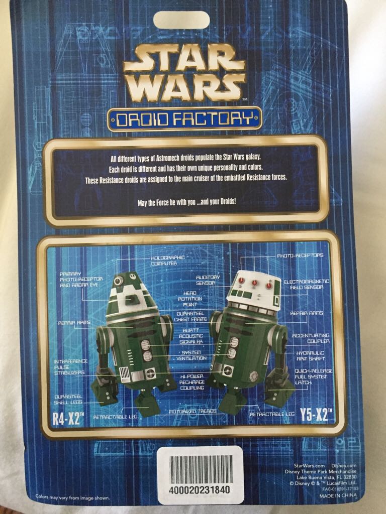 R4-X2 & Y5–X2 - Disney Theme Park Merchandise (Star Wars: The Last Jedi) action figure collectible [Barcode 400020231840] - Main Image 2