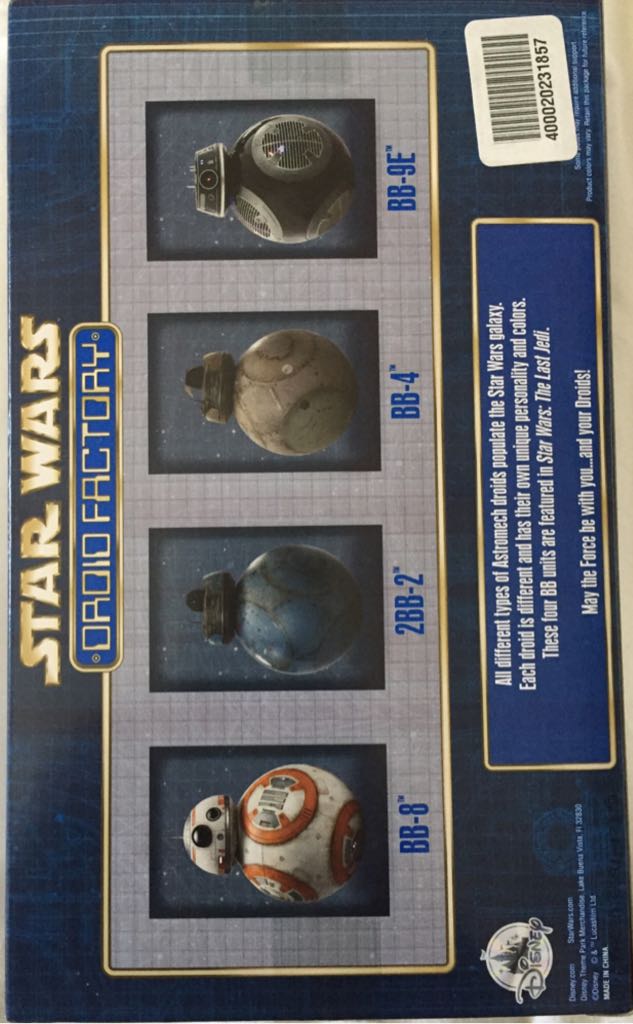 BB-8, 2BB-2, BB-4, BB-9E - Disney (Star Wars: The Last Jedi) action figure collectible [Barcode 400020231857] - Main Image 2