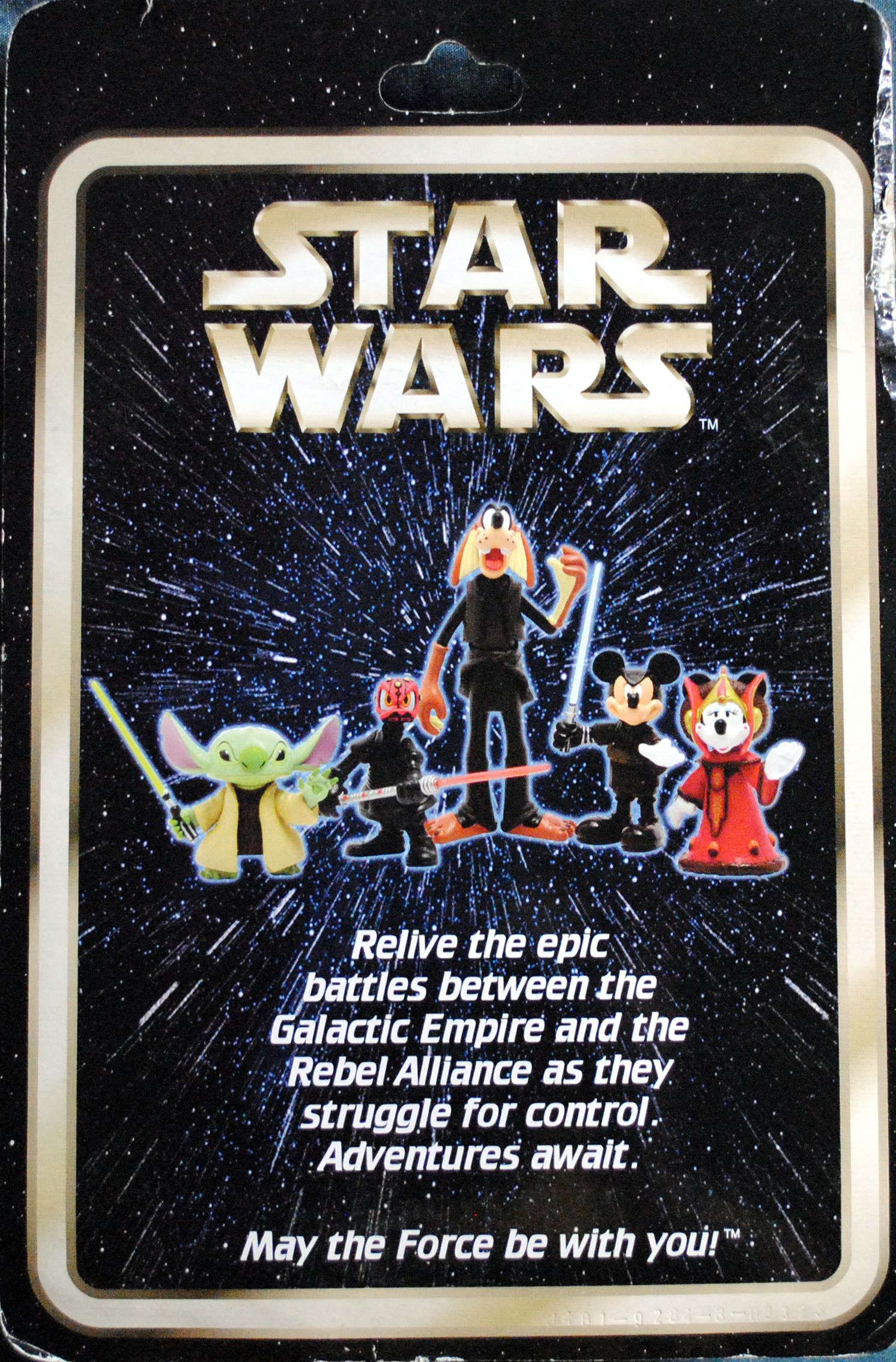 Disney Donald Duck As Darth Maul - Authentic Original Disney Parks (Disney Star Tours Series 2) action figure collectible [Barcode 400127736309] - Main Image 2