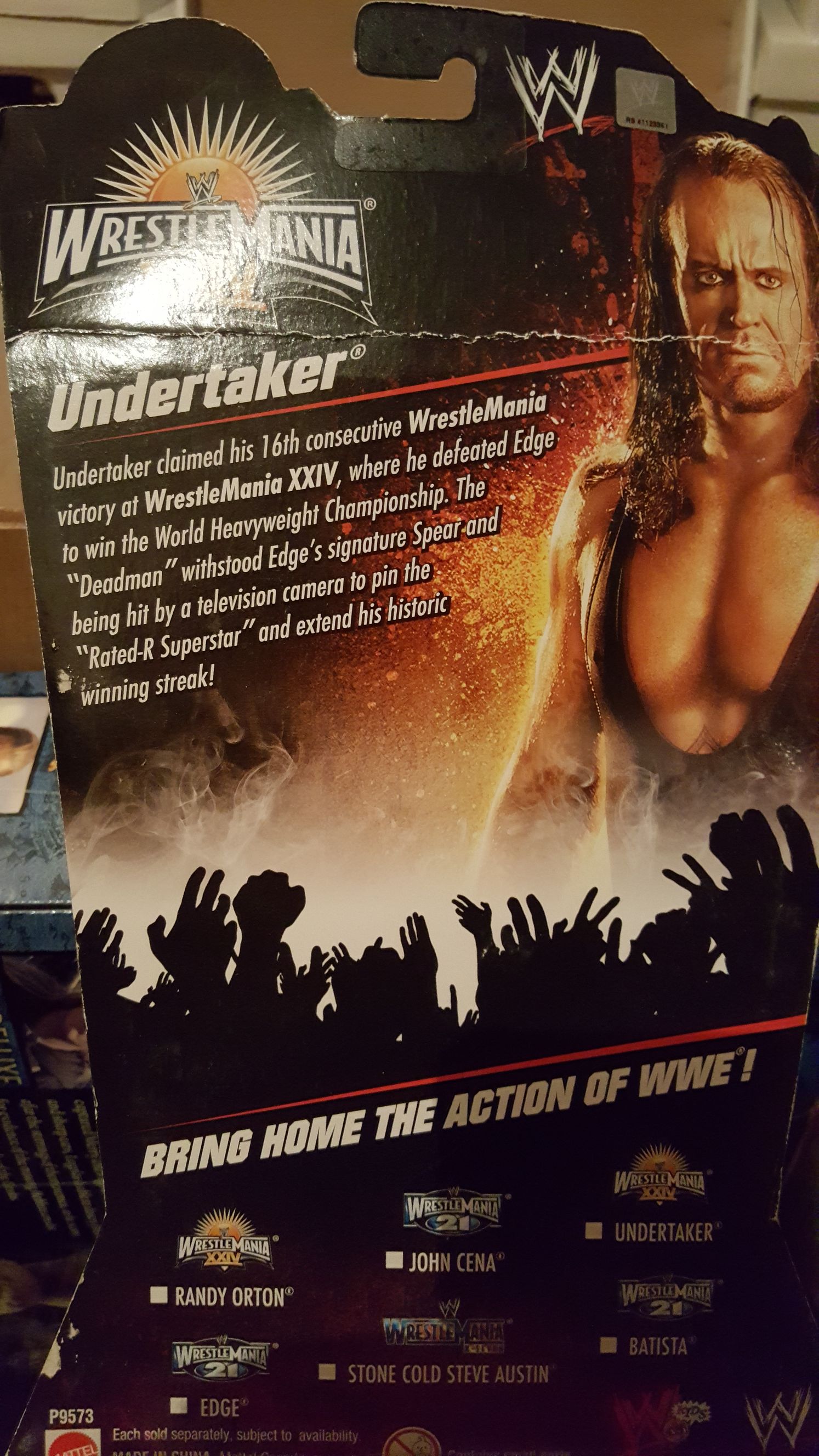 Undertaker  (WrestleMania XXIV Belt Series) action figure collectible [Barcode 027084837131] - Main Image 2