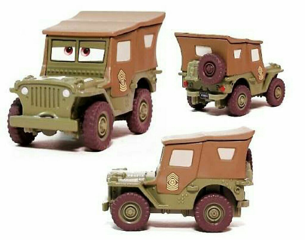 Disney Pixar Pit Crew Member Sarge  action figure collectible [Barcode 027084838138] - Main Image 2