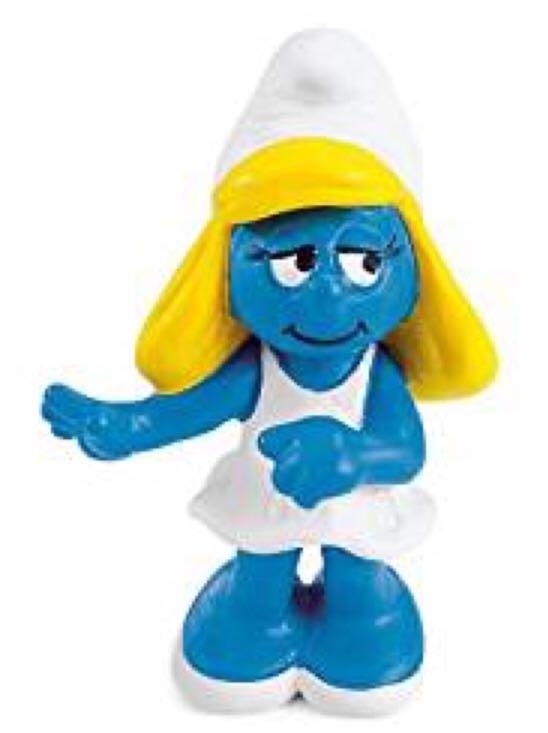 Smurfette Smurfs Miniature Figure - Schleich (Cartoon) action figure collectible [Barcode 4005086207554] - Main Image 2