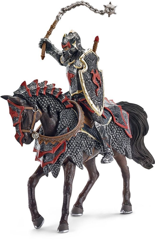 Schleich World of History 70101 Dragon Knight On Horse With Flail  action figure collectible [Barcode 4005086701014] - Main Image 2