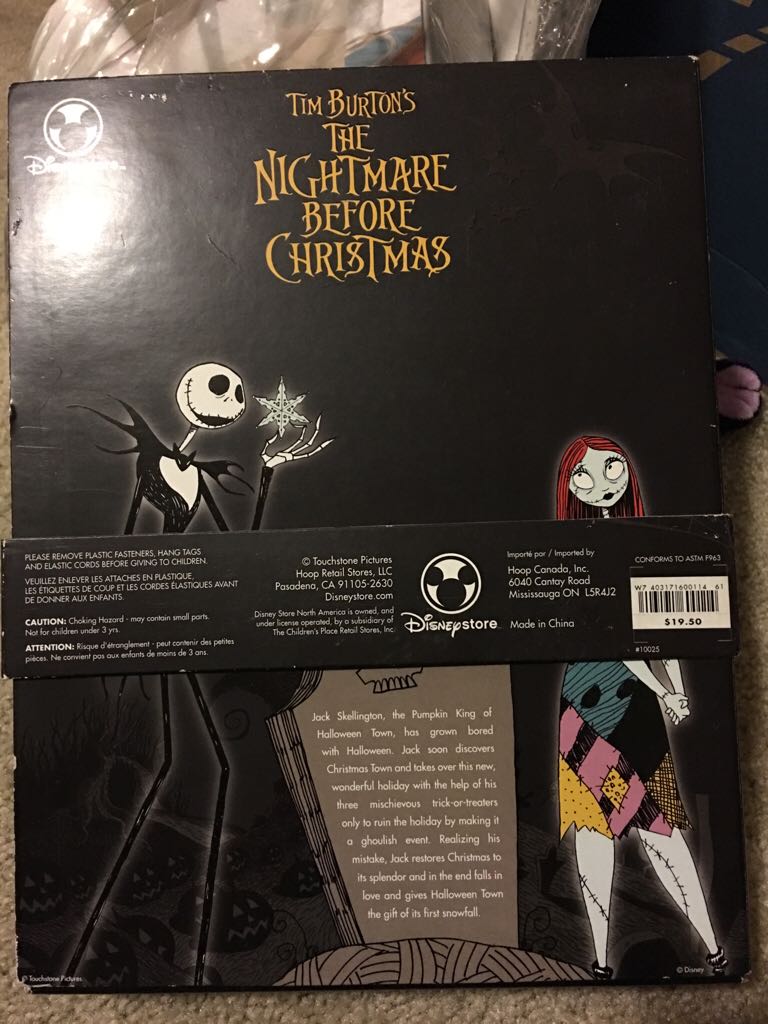 Nightmare Before Christmas - Jack And Sally - Disney Store - Disney Store (The Nightmare Before Christmas) action figure collectible [Barcode 403171600114] - Main Image 2