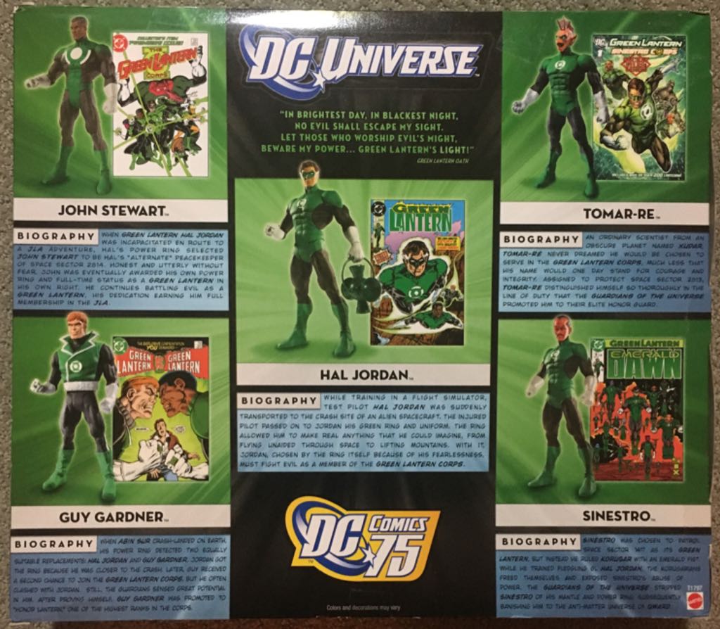 DC Universe Classics: 75 Years Of Super Power - Green Lantern’s Light Figure Set - Mattel (DC Universe Classics 5-Pack) action figure collectible [Barcode 027084877205] - Main Image 2
