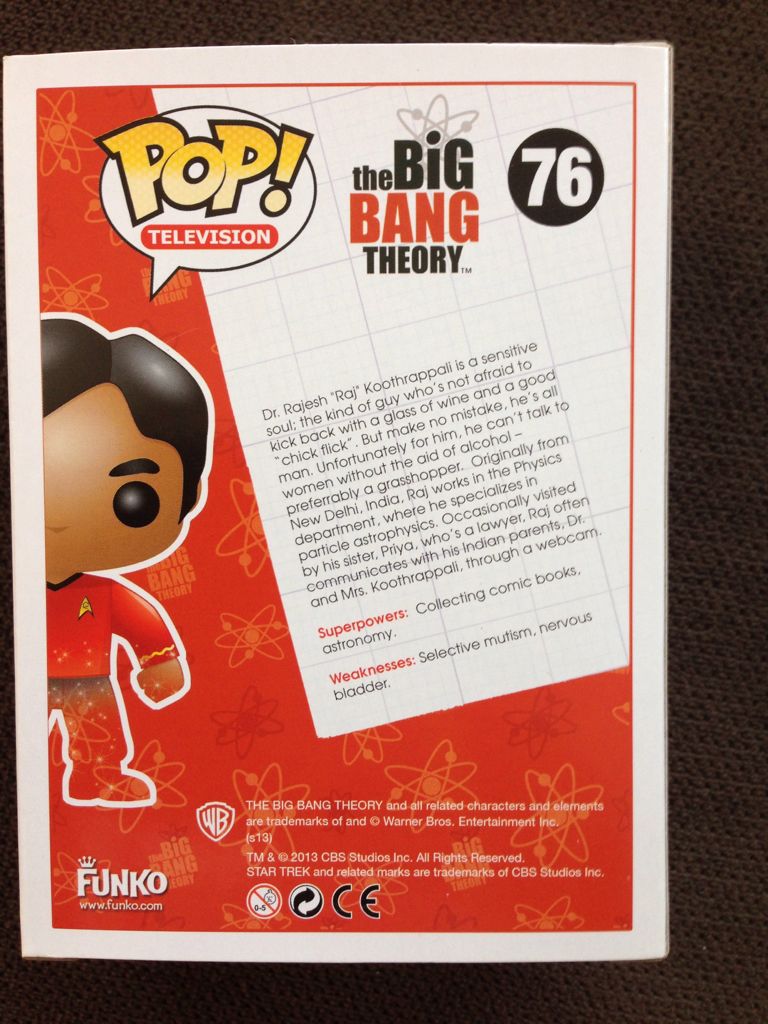 Raj Koothrappali - Funko (The Big Bang Theory) action figure collectible [Barcode 4240787034911] - Main Image 2
