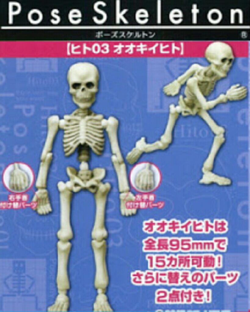 Pose Skeleton Human 3 - Re-ment (Poseable Skeleton) action figure collectible [Barcode 4521121300726] - Main Image 2