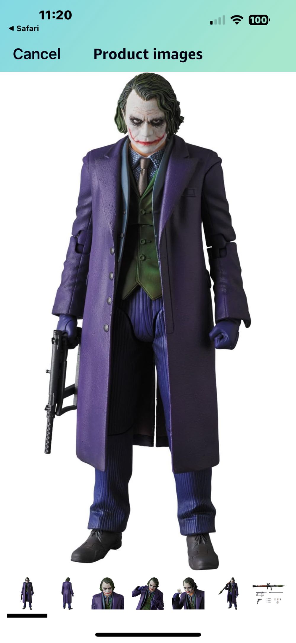 Joker - Mafex (The Dark Knight (Film)) action figure collectible [Barcode 4530956470054] - Main Image 3