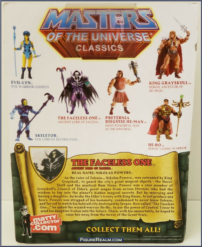 Faceless One - Mattel (Masters Of The Universe Classics) action figure collectible [Barcode 027084918311] - Main Image 4