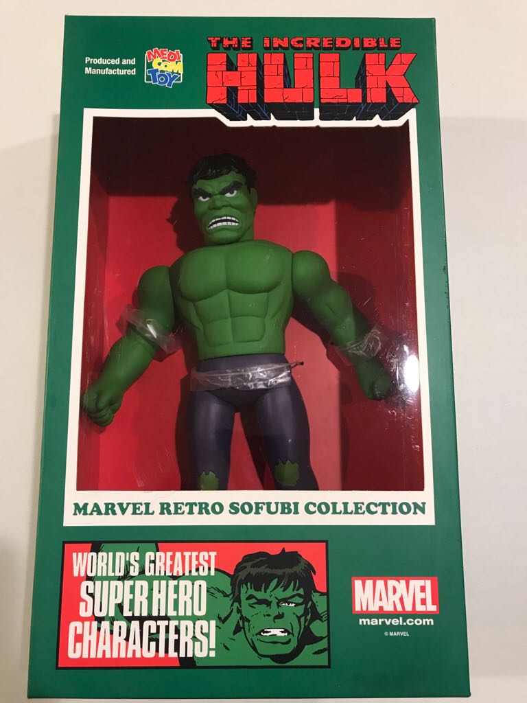 Medicom Marvel Comics The Incredible Hulk Retro Sofubi 10” Action Figure  action figure collectible [Barcode 4530956531687] - Main Image 2