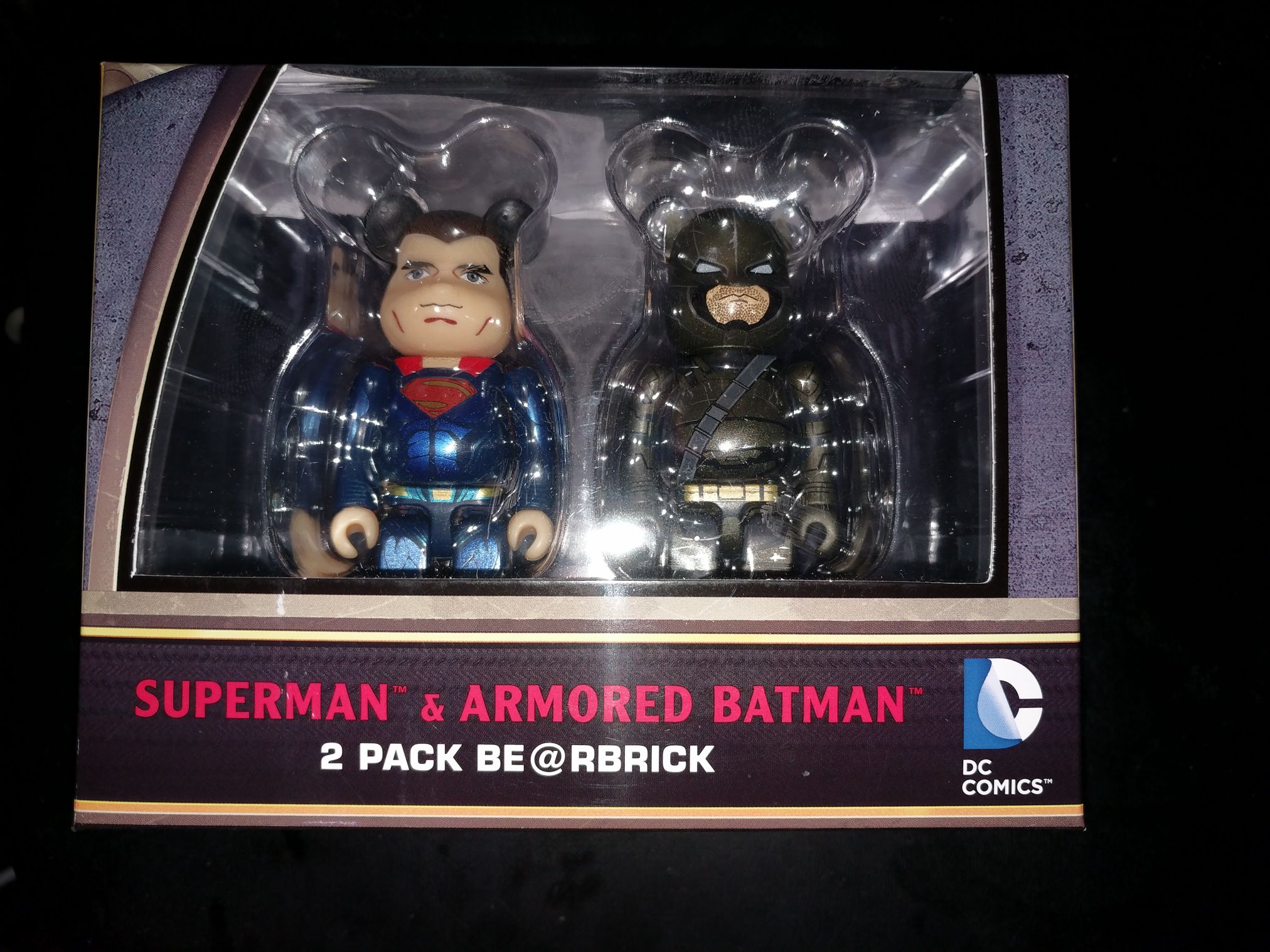 Bearbrick : Batman V Superman - Medicom (Bearbrick 100%) action figure collectible [Barcode 4530956535562] - Main Image 2