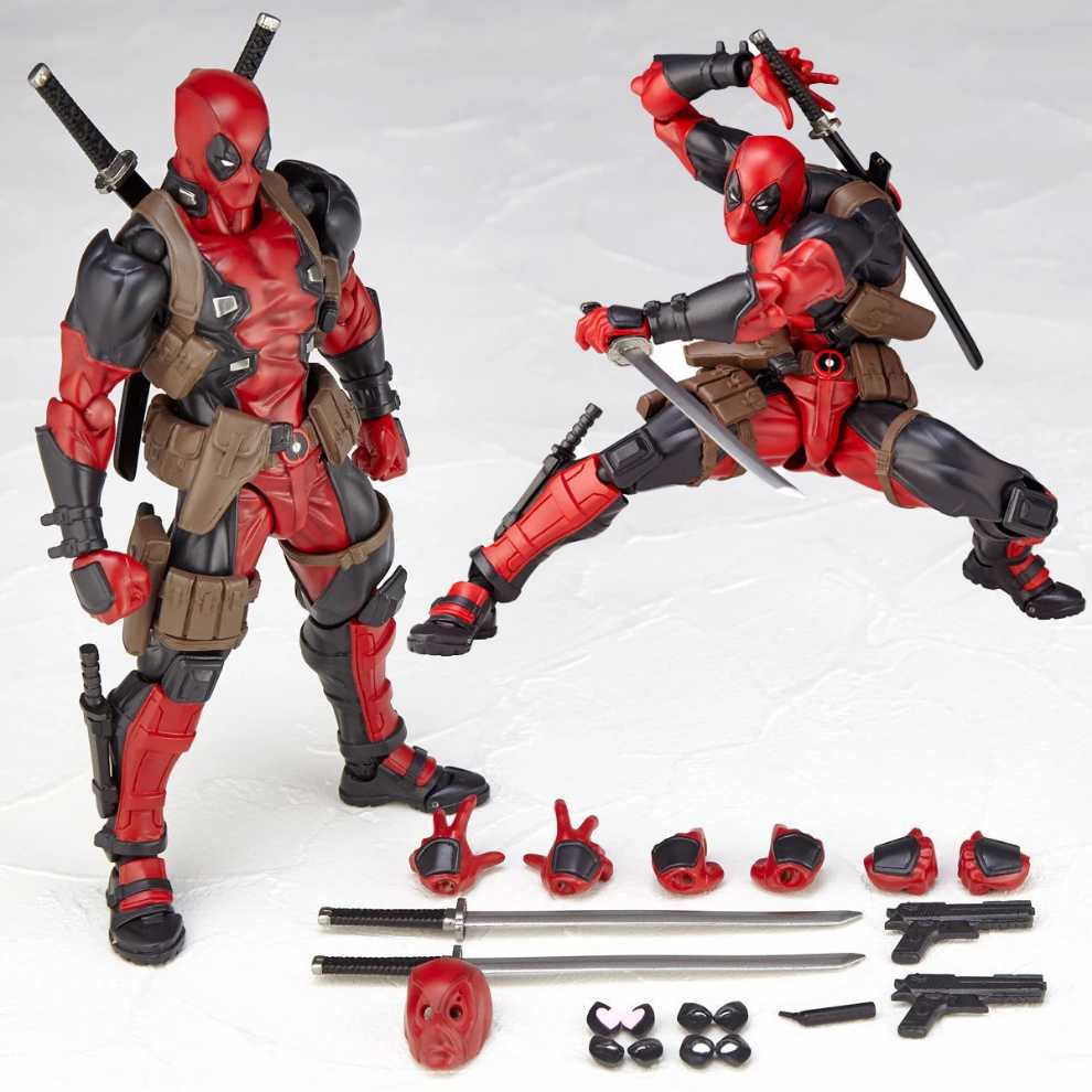 Marvel: Kaiyodo Revoltech- Deadpool - Kaiyodo Revoltech (Marvel Comics) action figure collectible [Barcode 4537807013002] - Main Image 3