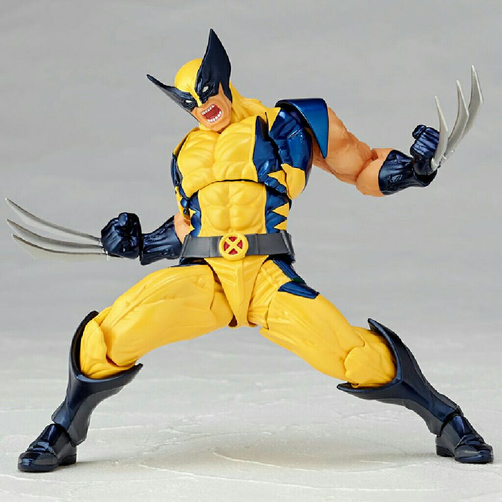 Wolverine Marvel Revoltech Series No.005 Kaiyodo 6” Action Figure Complex - Kaiyodo Revoltech (Marvel X-Men) action figure collectible [Barcode 4537807013040] - Main Image 2