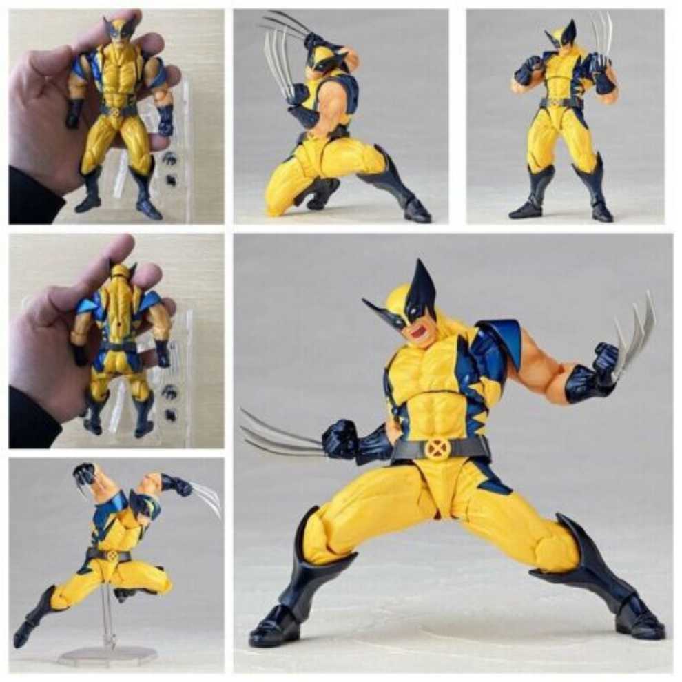 Wolverine Marvel Revoltech Series No.005 Kaiyodo 6” Action Figure Complex - Kaiyodo Revoltech (Marvel X-Men) action figure collectible [Barcode 4537807013040] - Main Image 3