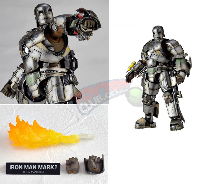 Kaiyodo Revoltech 045 Iron Man Mark I - Kaiyodo Revoltech (Iron Man) action figure collectible [Barcode 4537807040527] - Main Image 2