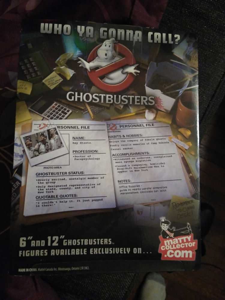Ghostbusters Matty Collector - Marshmallow Mess Ray Stantz - Mattel (Matty Collector Ghostbusters) action figure collectible [Barcode 027084918588] - Main Image 3