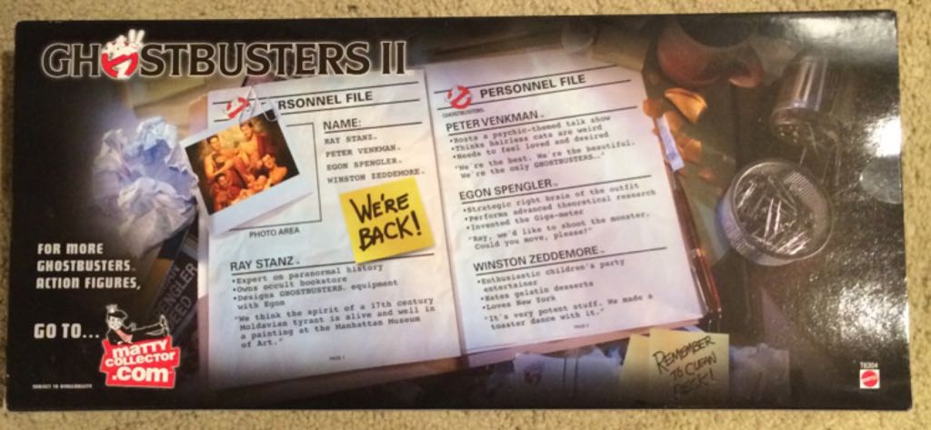 Ghostbusters: Full Team + Slimer - Matty Collector (Ghostbusters II) action figure collectible [Barcode 027084923247] - Main Image 2