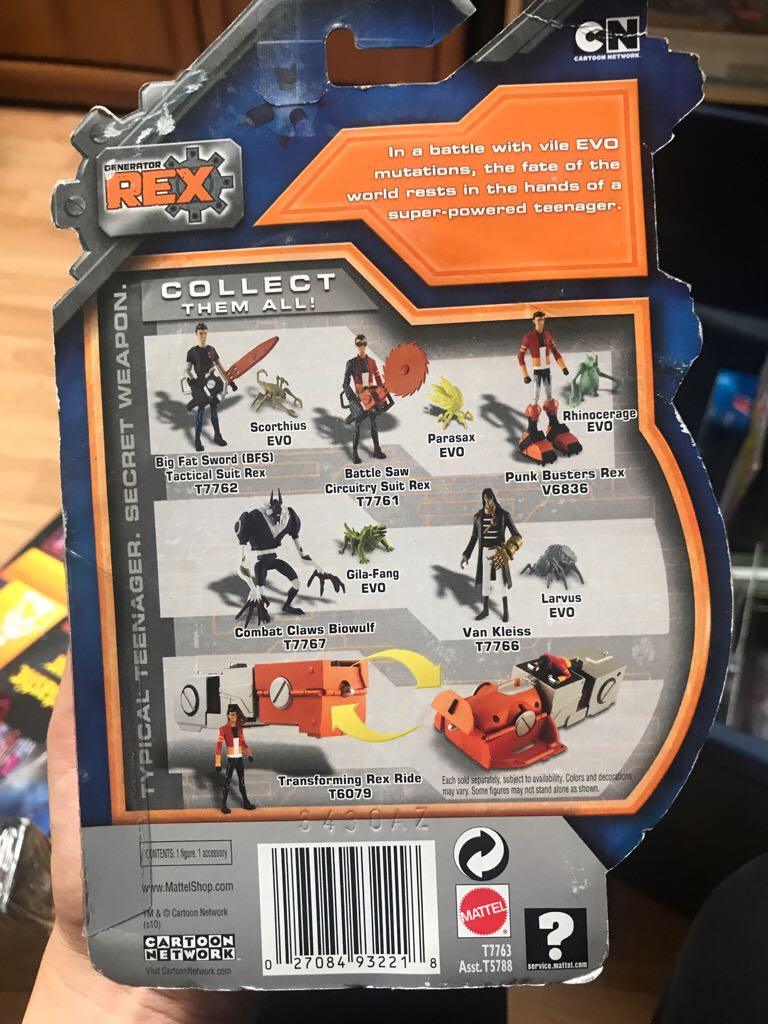 Generator Rex Smackhands Rex  - Mattel (Cartoon Network) action figure collectible [Barcode 027084932218] - Main Image 2