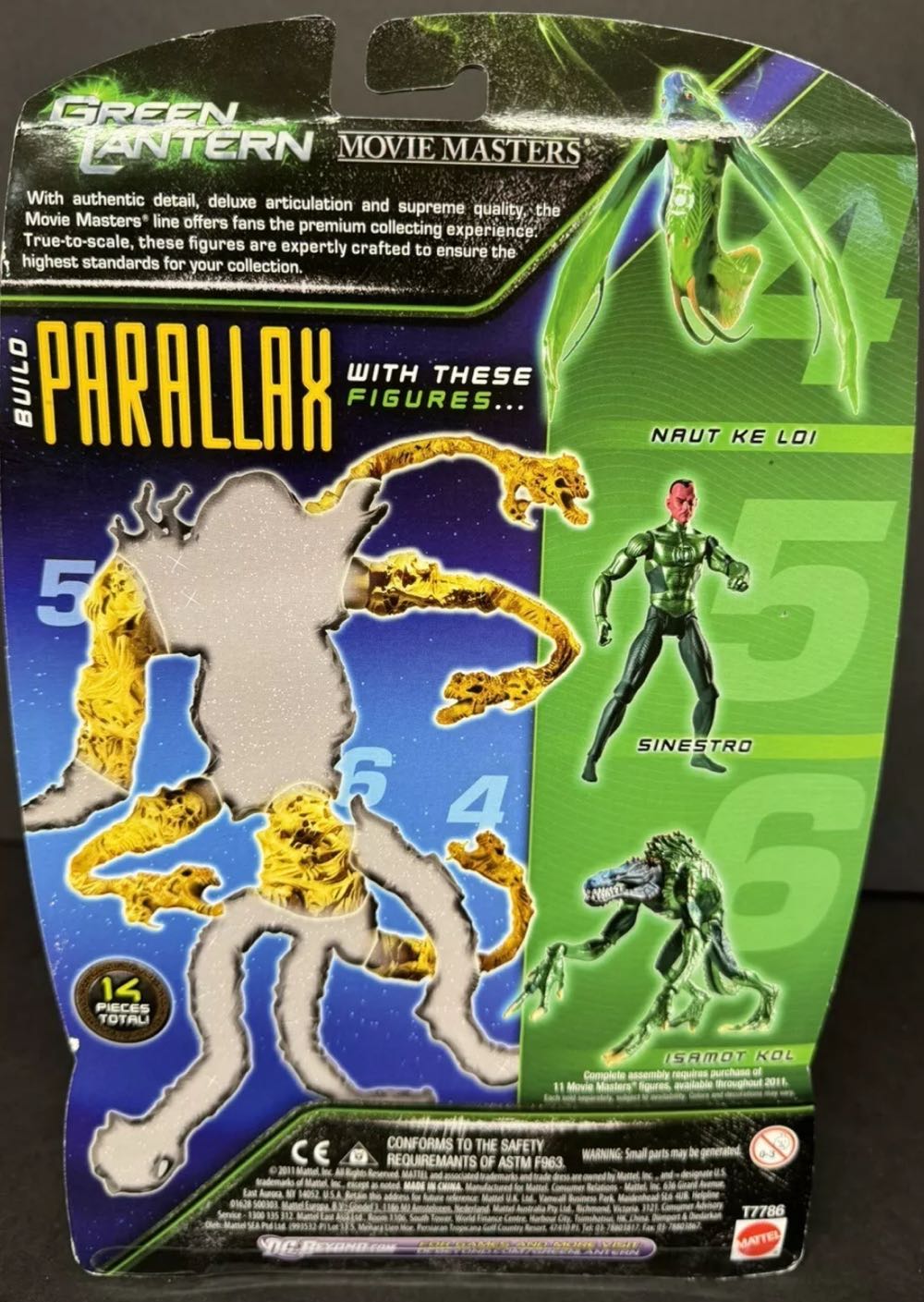 Green Lantern Sinestro Movie Masters Sinestro - Mattel (Green Lantern Movie Masters) action figure collectible [Barcode 027084932447] - Main Image 3