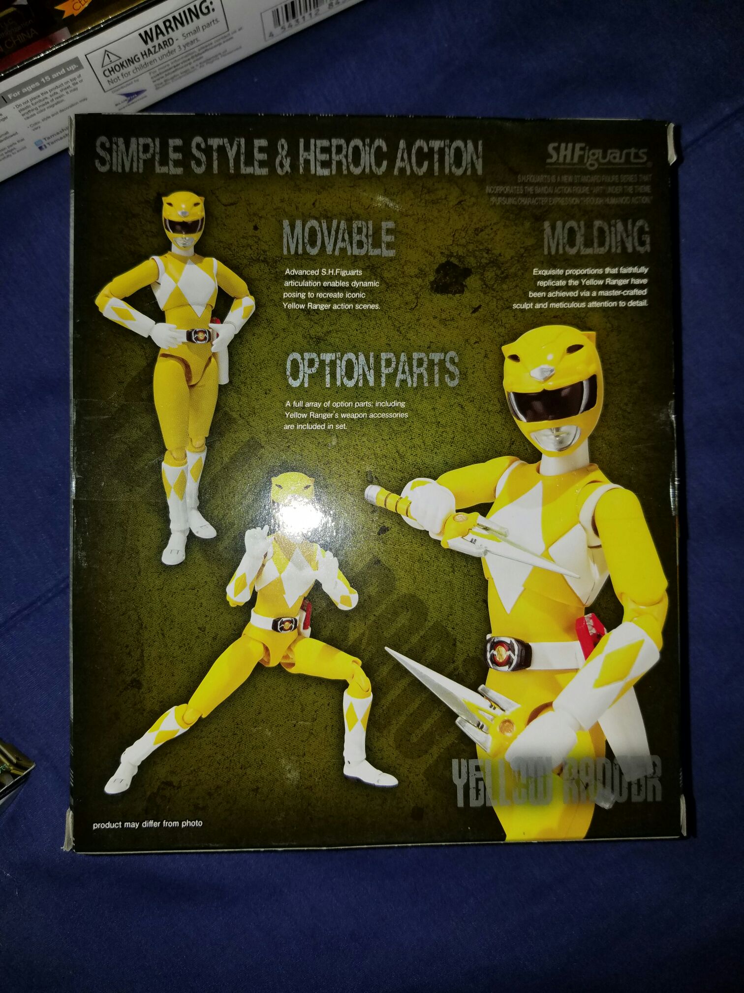SH Figuarts / Yellow Ranger / MMPR - Bandai Tamashii Nations (Mighty Morphin Power Rangers) action figure collectible [Barcode 4543112820310] - Main Image 2