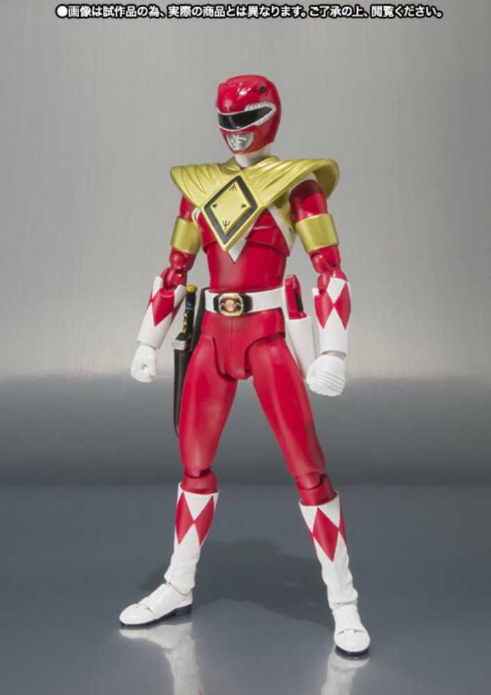 SH Figuarts /Armored Red Ranger / MMPR - Bandai Tamashii Nations (Mighty Morphin Power Rangers) action figure collectible [Barcode 4543112843807] - Main Image 4