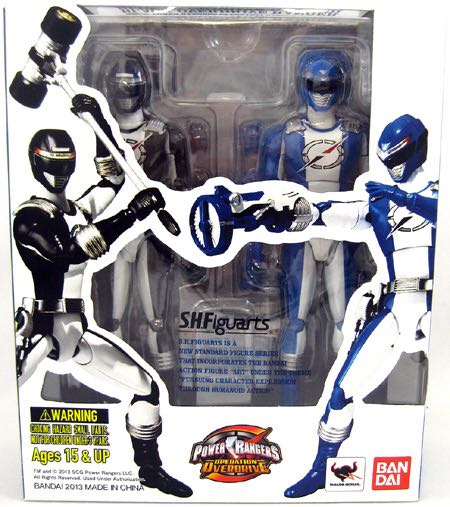 S.H. Figuarts Power Ranger Overdrive Black And Blue  action figure collectible [Barcode 4543112844361] - Main Image 2