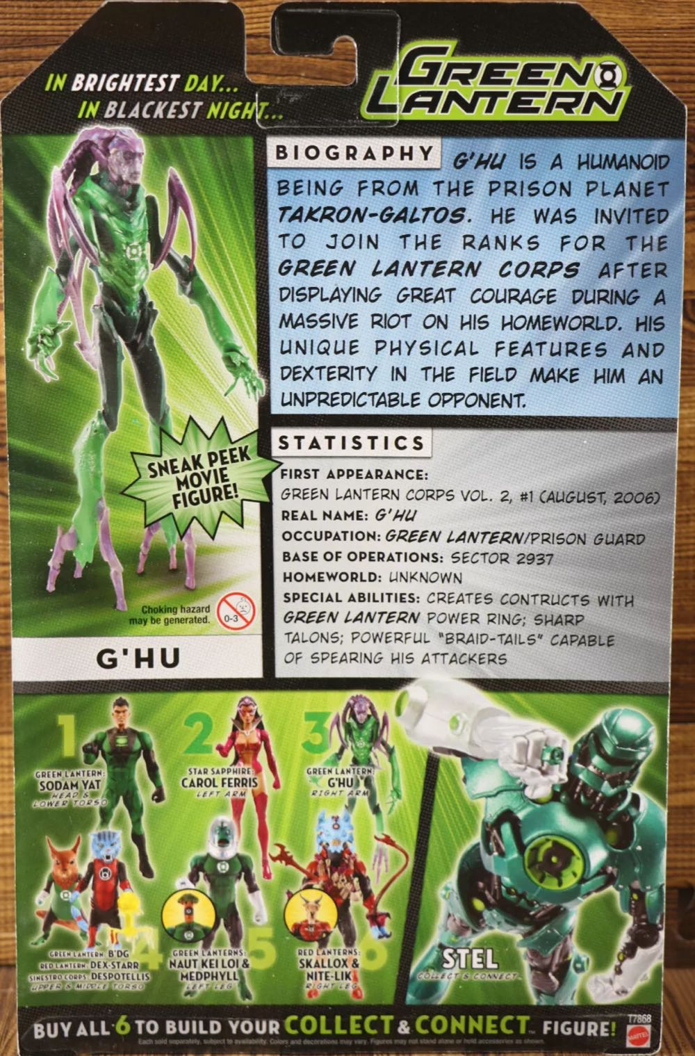 Green Lantern G-Hu - Mattel (Green Lantern Classics) action figure collectible [Barcode 027084933260] - Main Image 4