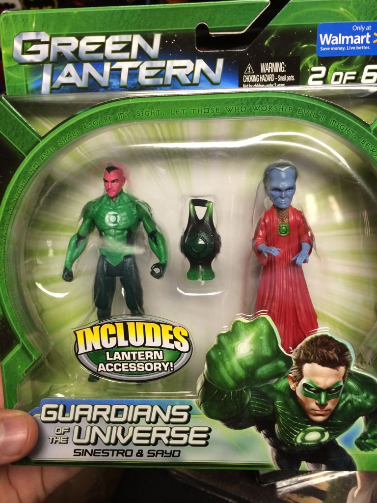 Sinestro & Sayo  (Green Lantern Movie 3.75”) action figure collectible [Barcode 027084933307] - Main Image 1