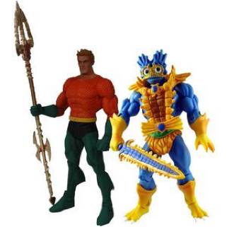 Aquaman vs Mer-Man - Mattel (DC Universe vs Masters of the Universe Classics) action figure collectible [Barcode 027084934755] - Main Image 2