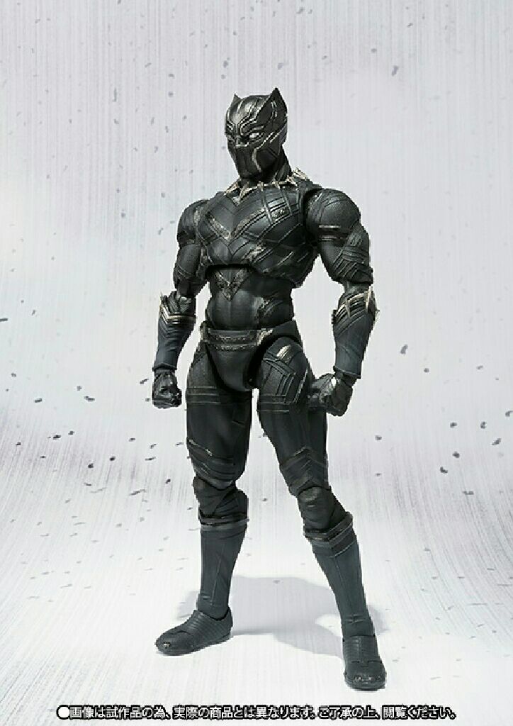 Black Panther Sh Figuarts Bandai Action Figure Captain America Civil War - Bandai (Captain America Civil War) action figure collectible [Barcode 4549660077893] - Main Image 2