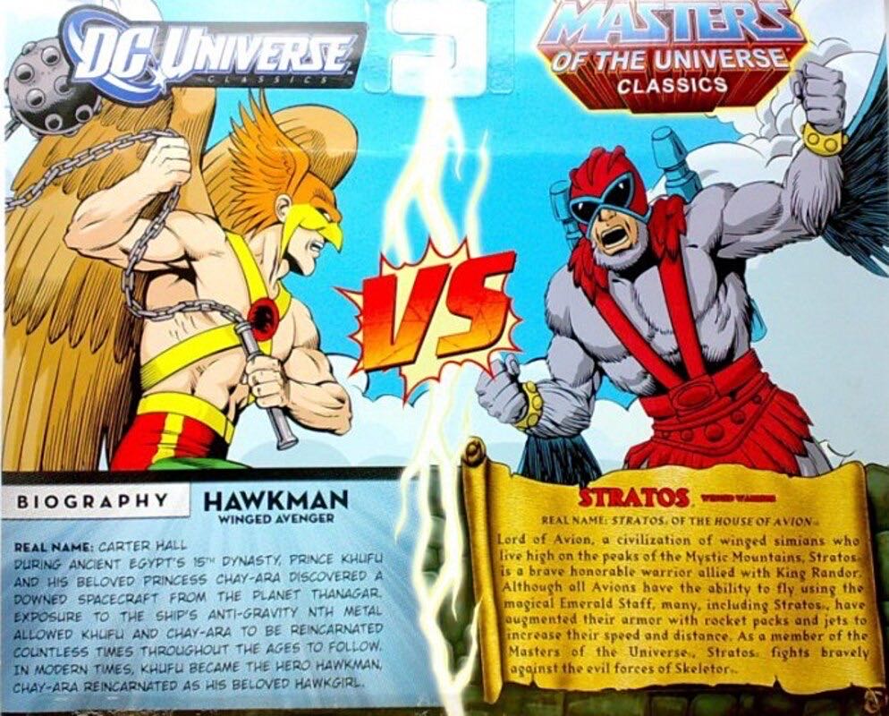 DC Universe Classics Vs MOTU- Hawkman vs Stratos - Mattel (DCUC vs MOTUC) action figure collectible [Barcode 027084934762] - Main Image 3
