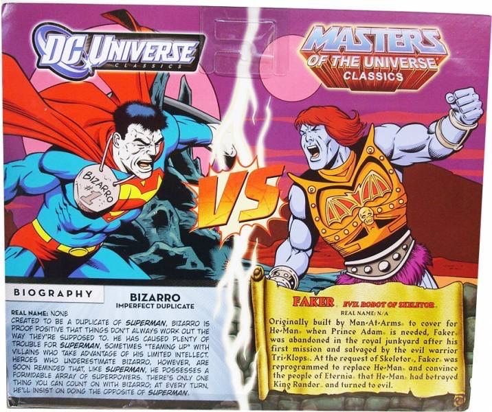 Bizarro vs Battle Armor Faker - Mattel (DC Universe vs Masters of the Universe Classics) action figure collectible [Barcode 027084934809] - Main Image 2