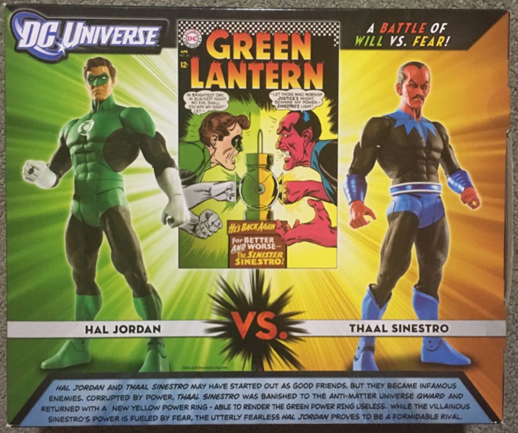 HAL JORDAN vs. THAAL SINESTRO - Mattel (Green Lantern) action figure collectible [Barcode 027084941104] - Main Image 2