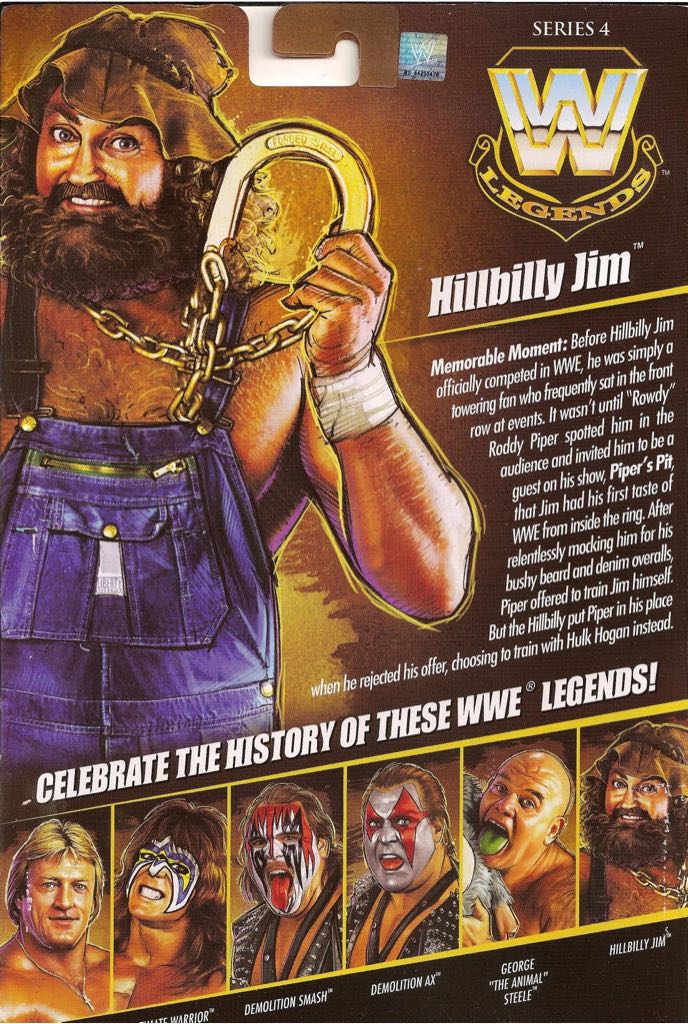 Legends Series #4 - Mattel (Hillbilly Jim) action figure collectible [Barcode 027084952674] - Main Image 2