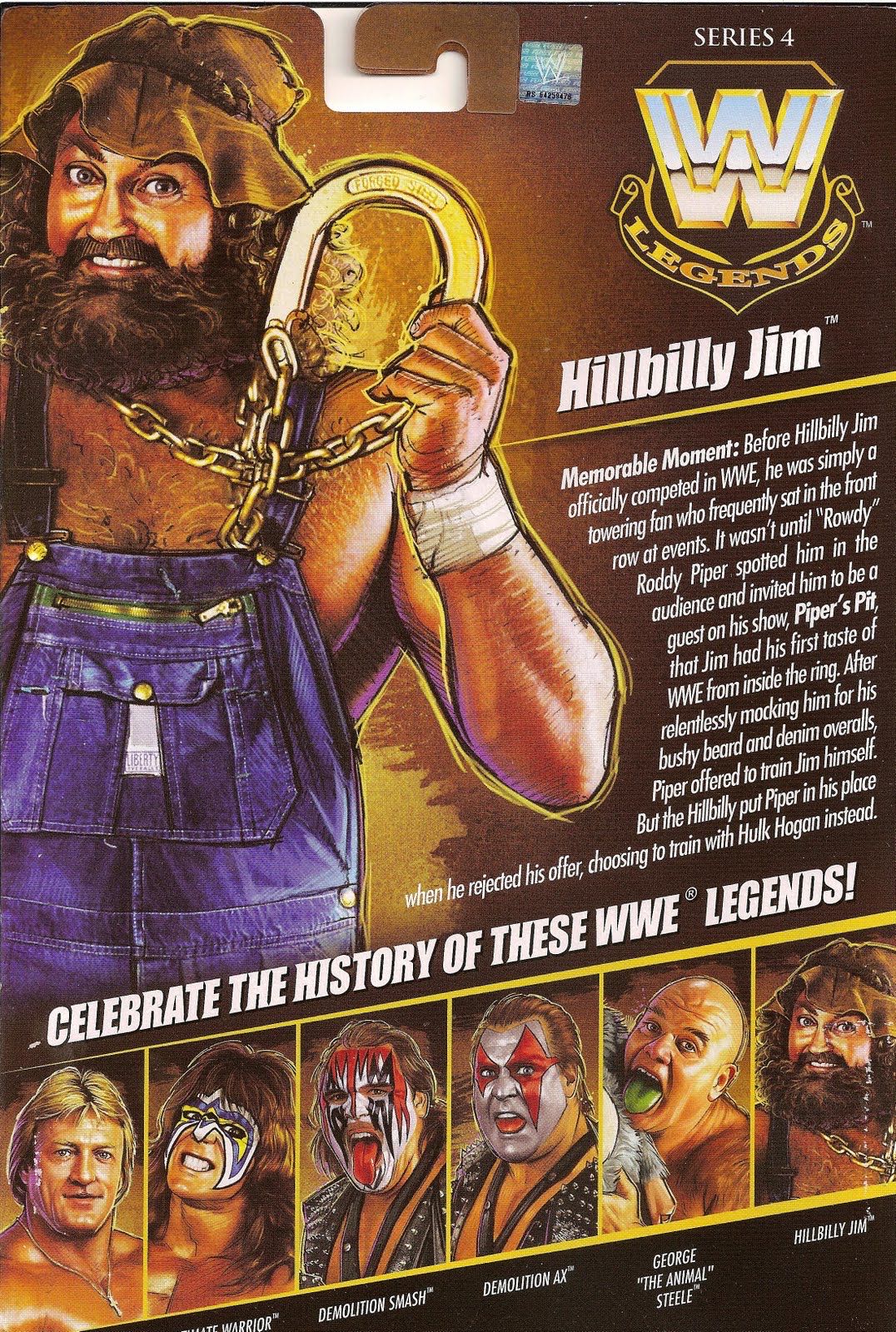 Legends Series #4 - Mattel (Hillbilly Jim) action figure collectible [Barcode 027084952674] - Main Image 4