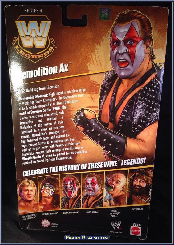 Legends Series #4 - Mattel (Demolition Ax Smash & Crush) action figure collectible [Barcode 027084952698] - Main Image 2