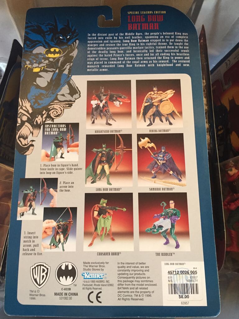 Long Bow Batman  - Kenner (Batman Legends Of The Dark Knight) action figure collectible [Barcode 457120026005] - Main Image 2
