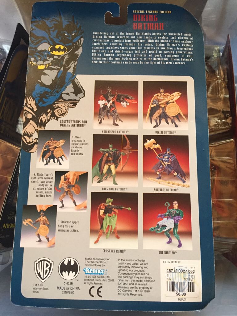 Viking Batman - Kenner (Batman Legends Of The Dark Knight) action figure collectible [Barcode 457120027002] - Main Image 2
