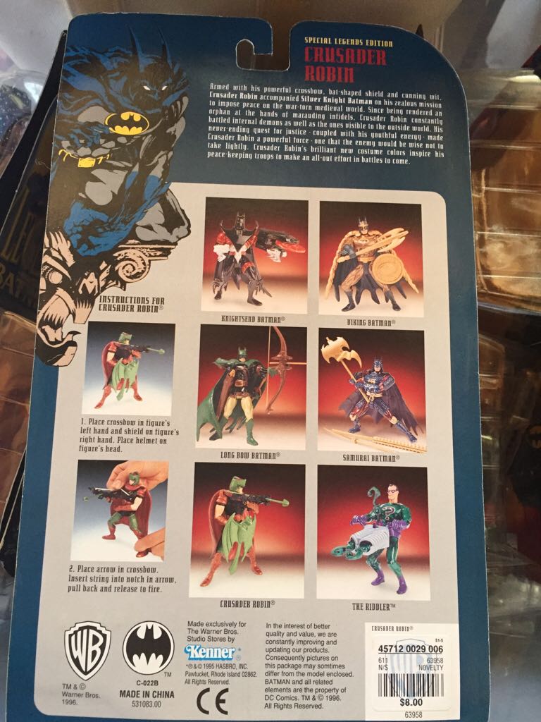 Crusader Robin - Kenner (Batman Legends Of The Dark Knight) action figure collectible [Barcode 457120029006] - Main Image 2