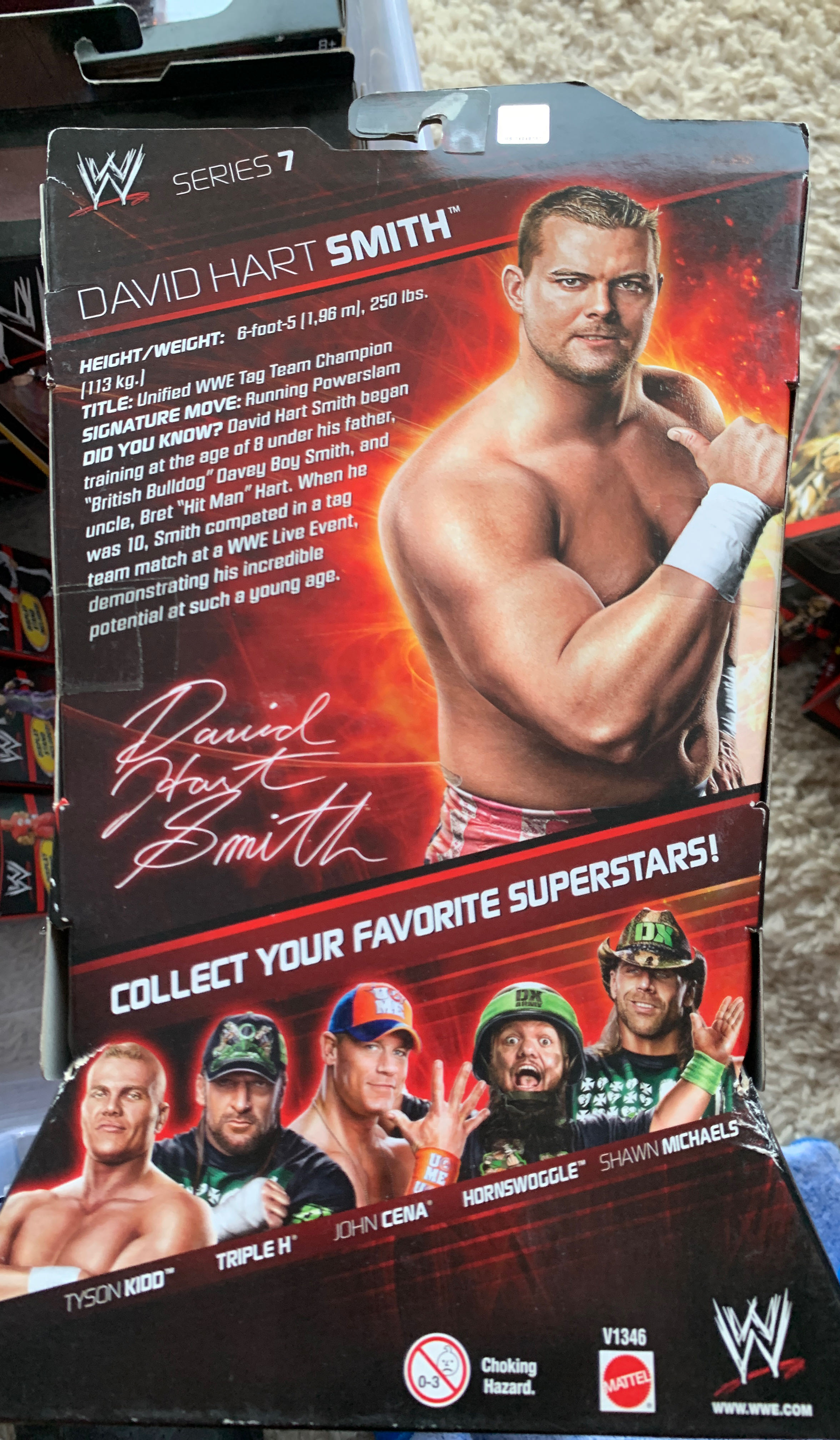 Mattel WWE Elite Series 7 David Hart ’DH’ Smith - Mattel (Wwe Elite) action figure collectible [Barcode 027084953060] - Main Image 2