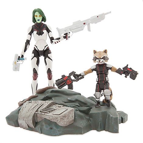 Marvel Select: Gamora with Rocket - Diamond Select Toys (Marvel Select Disney) action figure collectible [Barcode 461012769055] - Main Image 2