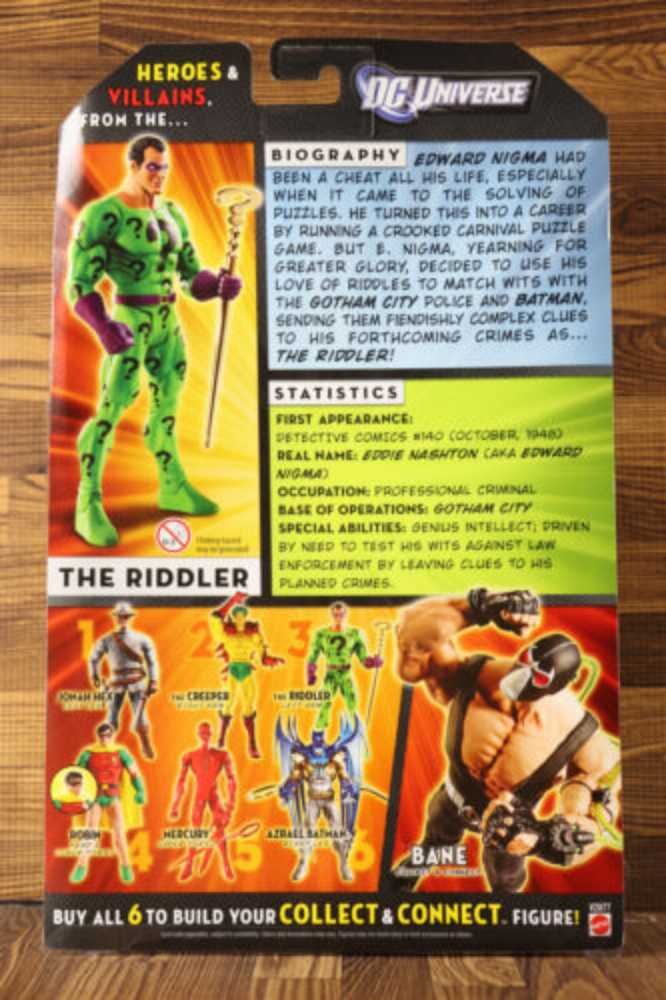 DC Universe Classics Wave 16 Bane BAF - The Riddler (Classic) - Mattel (DC Universe Classics) action figure collectible [Barcode 027084964943] - Main Image 3