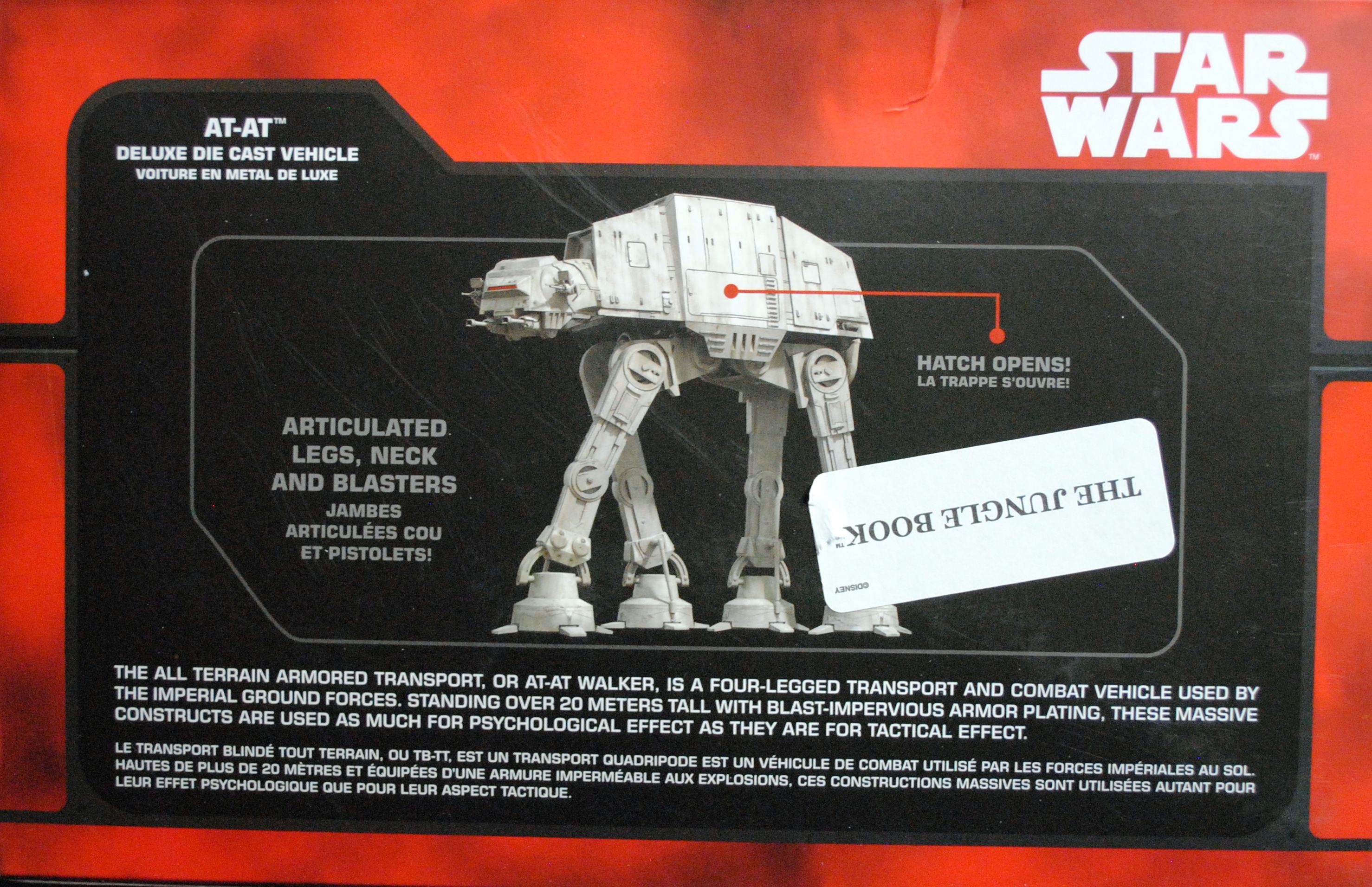 Disney Diecast Star Wars Vehicle: At-At TFA ESB - Disney Store (Disney Diecast Vehicle) action figure collectible [Barcode 461722662479] - Main Image 2