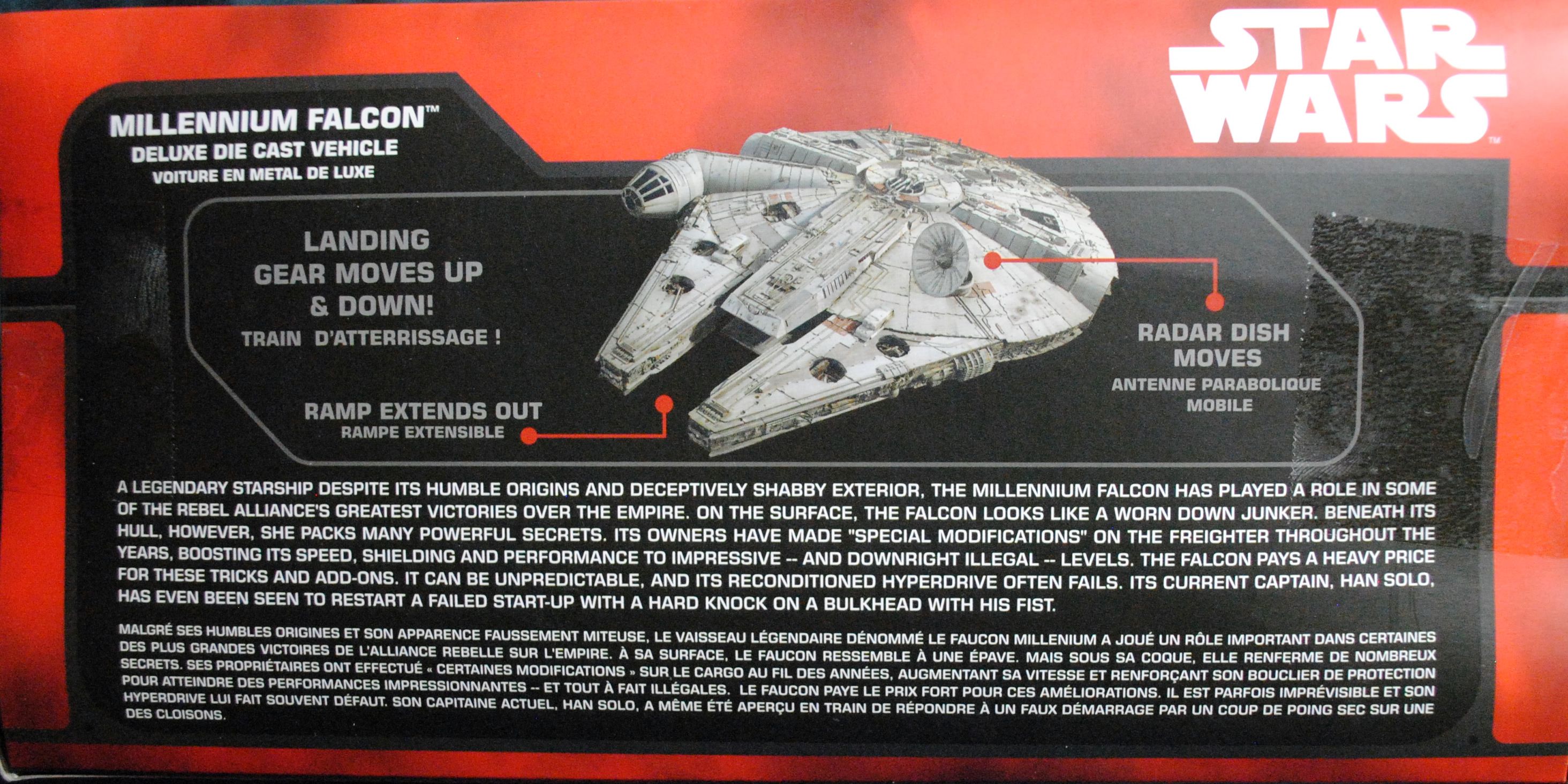 Disney Diecast Star Wars Vehicle: Millennium Falcon TFA - Disney/Star Wars (Star Wars: Disney: Millennium Falcon) action figure collectible [Barcode 461723183867] - Main Image 2
