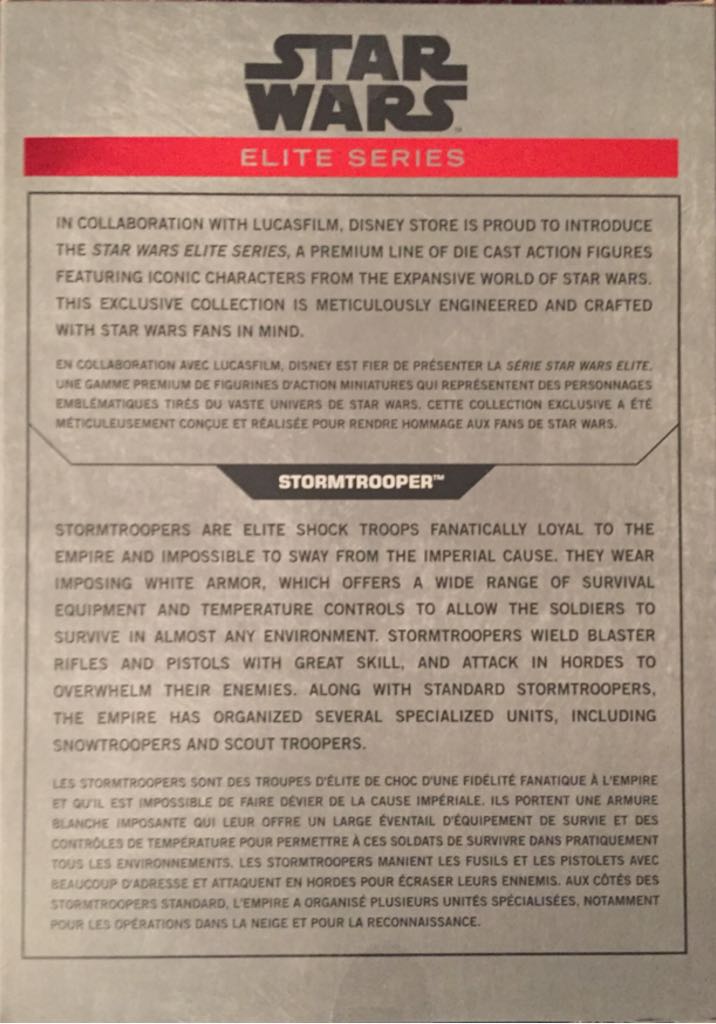 Disney Elite Series: Stormtrooper - Disney (Star Wars Episode IV A New Hope) action figure collectible [Barcode 461723254987] - Main Image 2